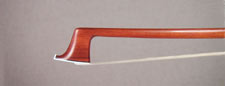 head of viola bow made by Lee Guthrie Bow Maker